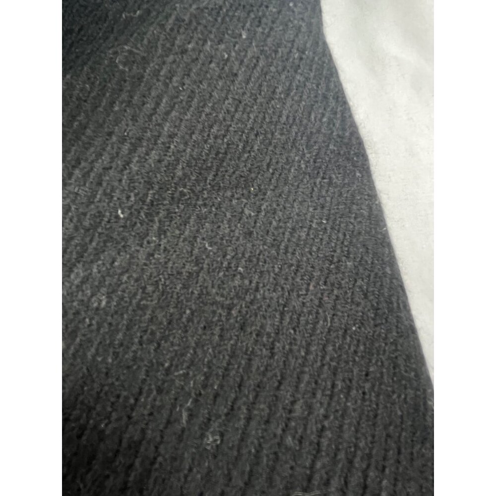 Oversized 85” Made in Italy Cashmere Wool Silk Scarf Black Fringe Wrap Ann taylo - Picture 8 of 11